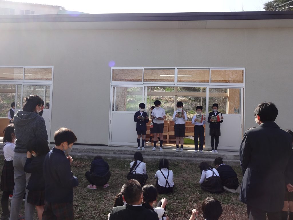 音読発表会 北陸学院小学校