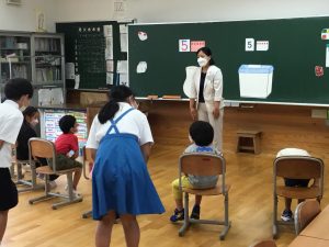 第一回　体験入学に園児がきてくれました