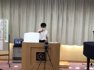 後期 児童会役員選挙　立会演説会