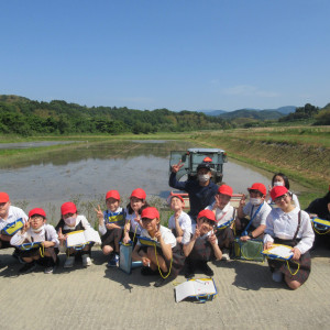 5年生　代かき見学