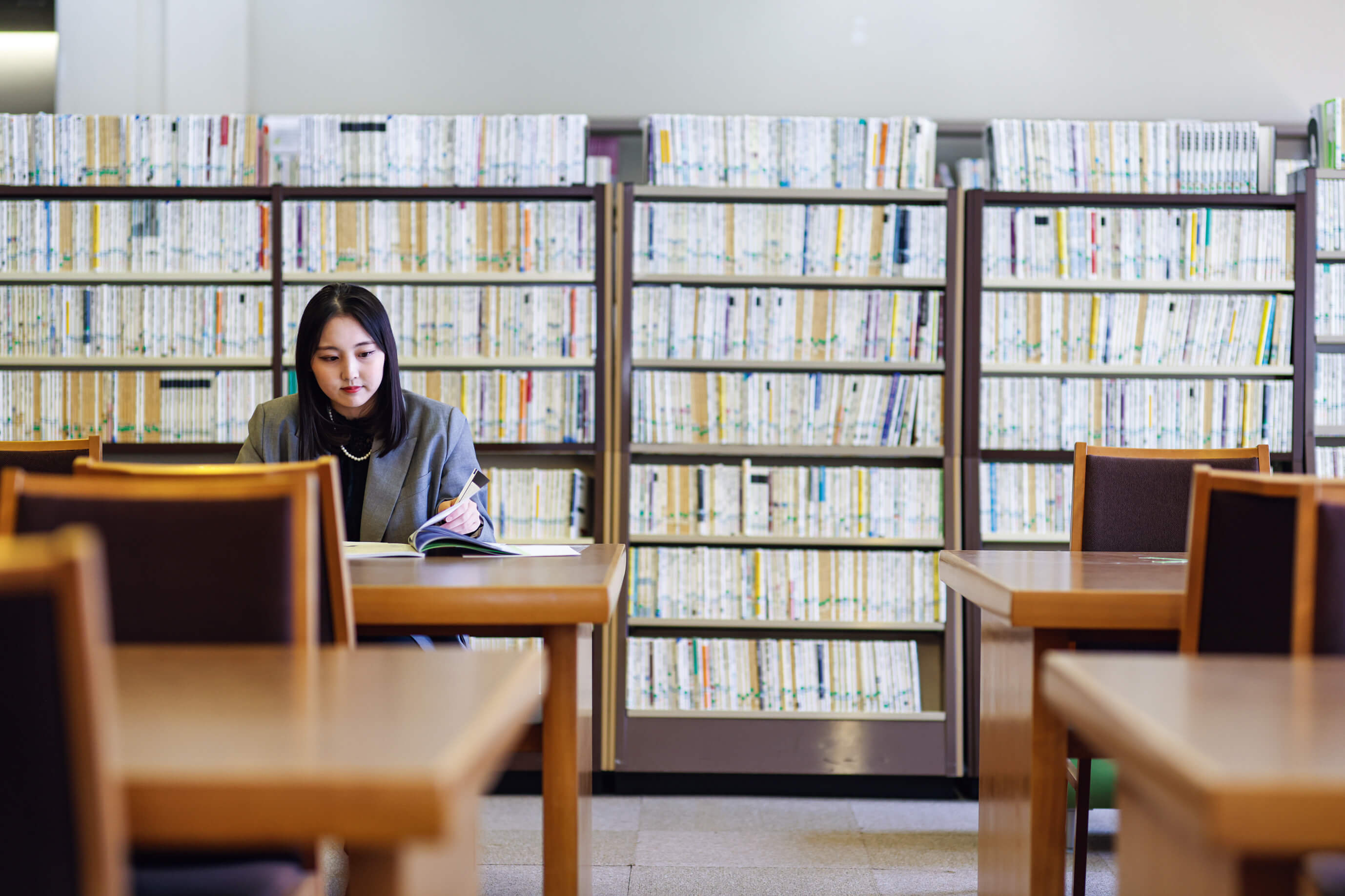 学習する学生